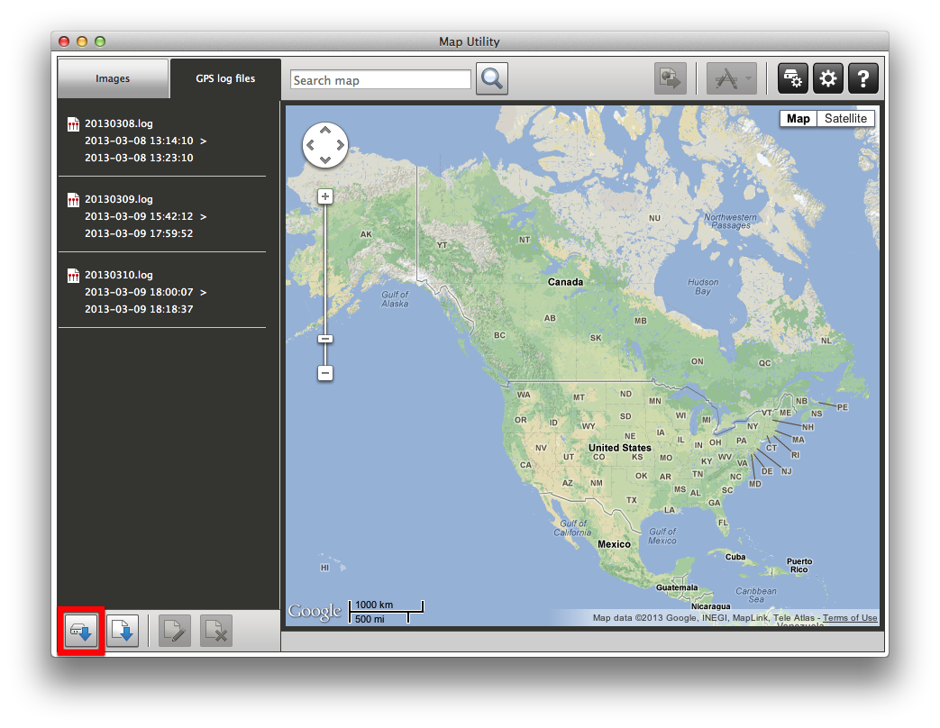Canon map utility software